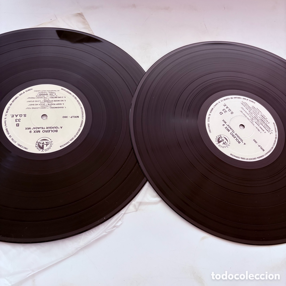 Discos de vinilo: doble lp Bolero Mix 9 de 1992 - Foto 4