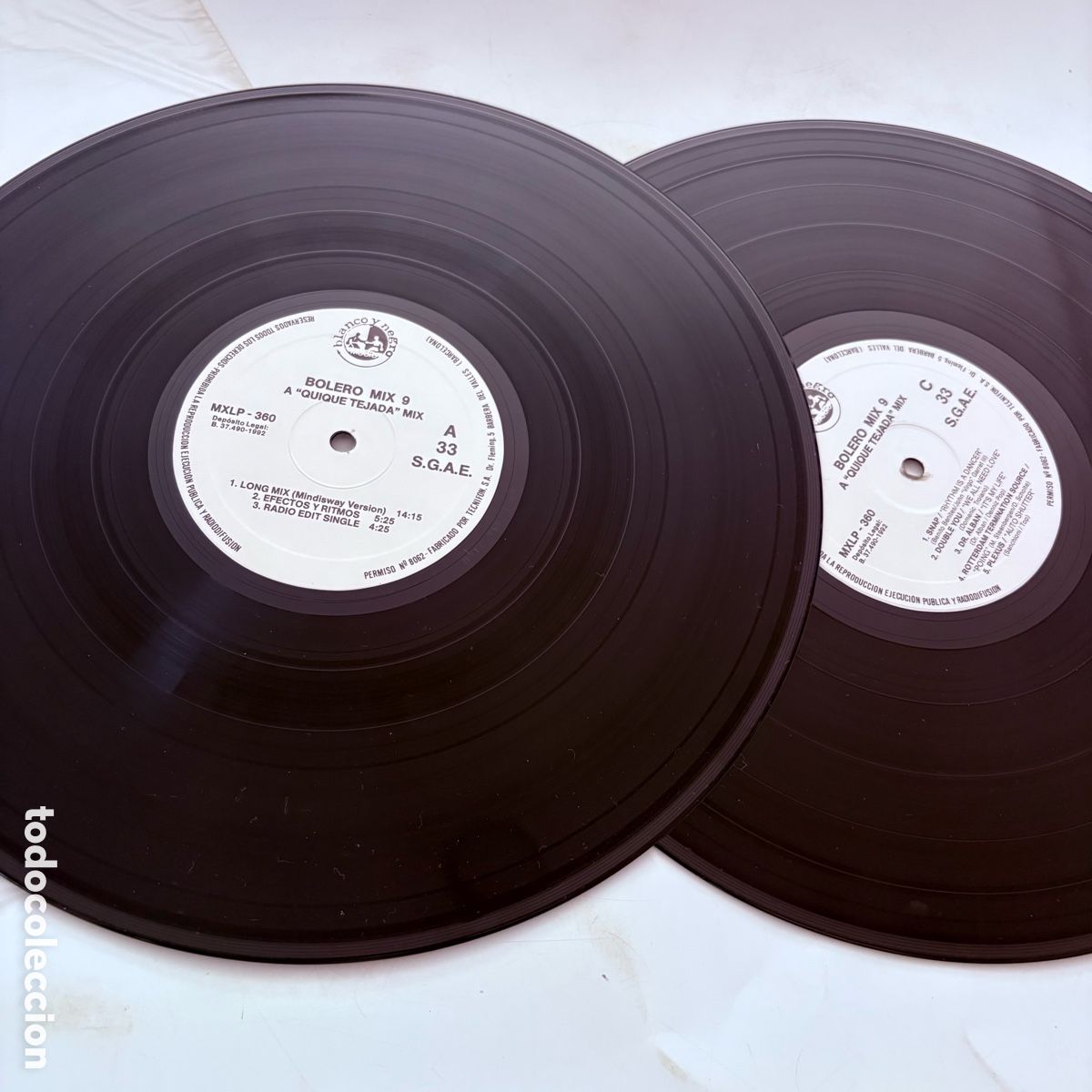 Discos de vinilo: doble lp Bolero Mix 9 de 1992 - Foto 5