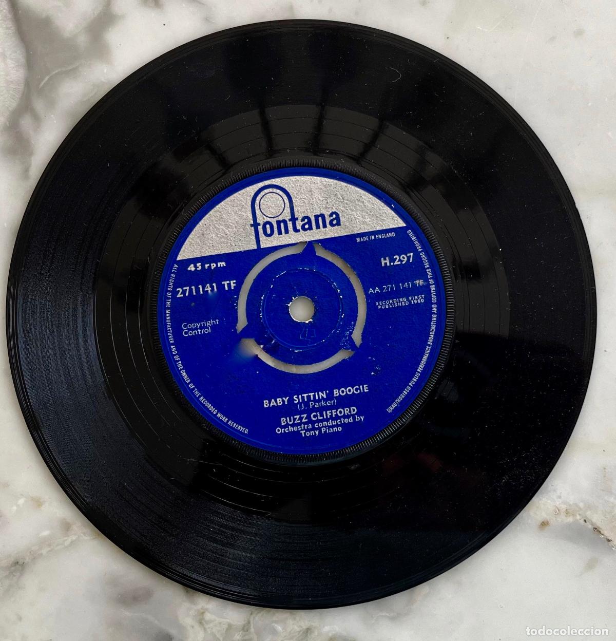 Discos de vinilo: BUZZ CLIFFORD. BABY SITTIN BOOGIE / DRIFTWOOD. SINGLE ORIGINAL UK 1960