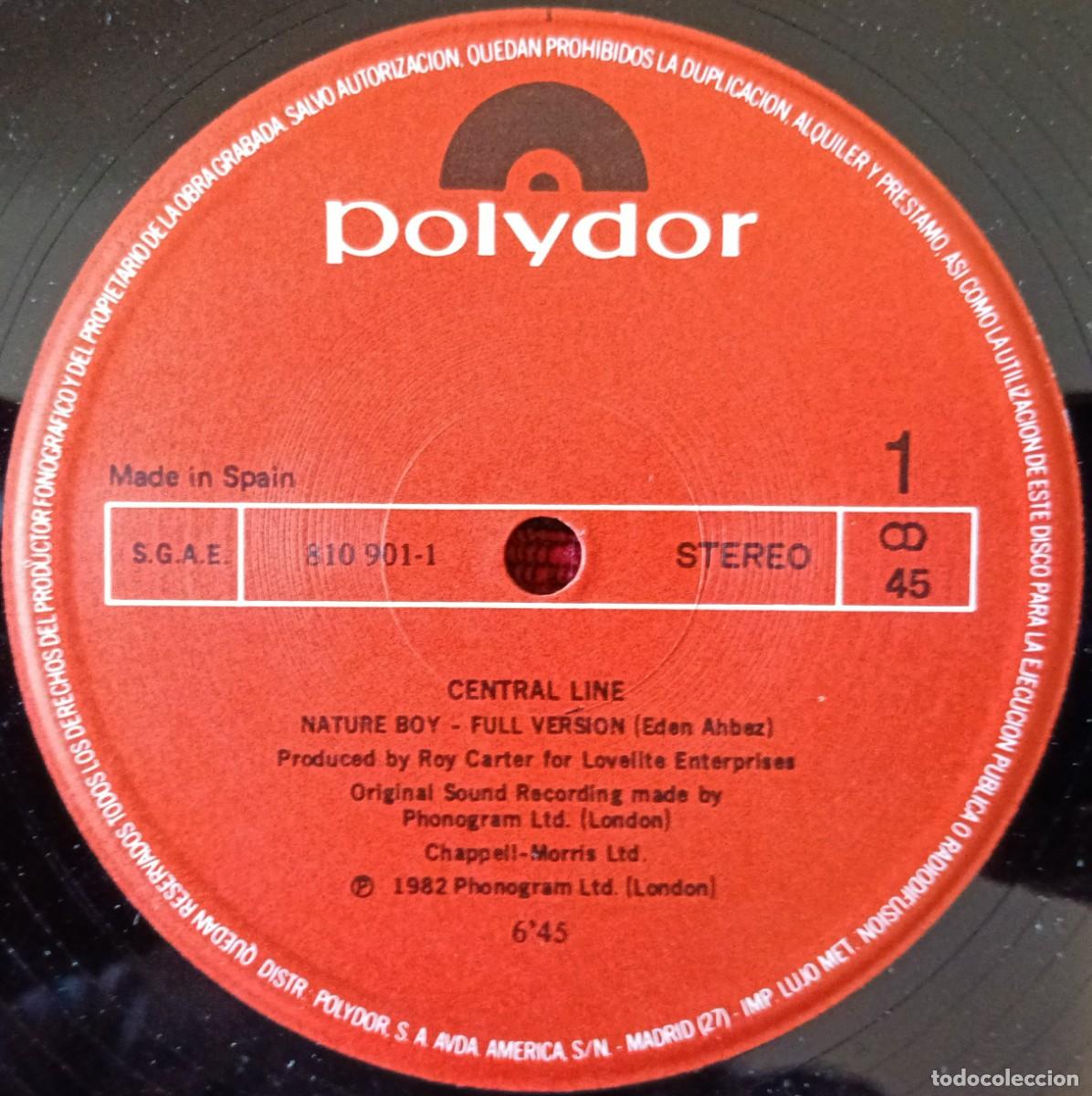 Discos de vinilo: CENTRAL LINE ** Nature Boy ** MAXI SINGLE VINILO 1983 - Foto 3