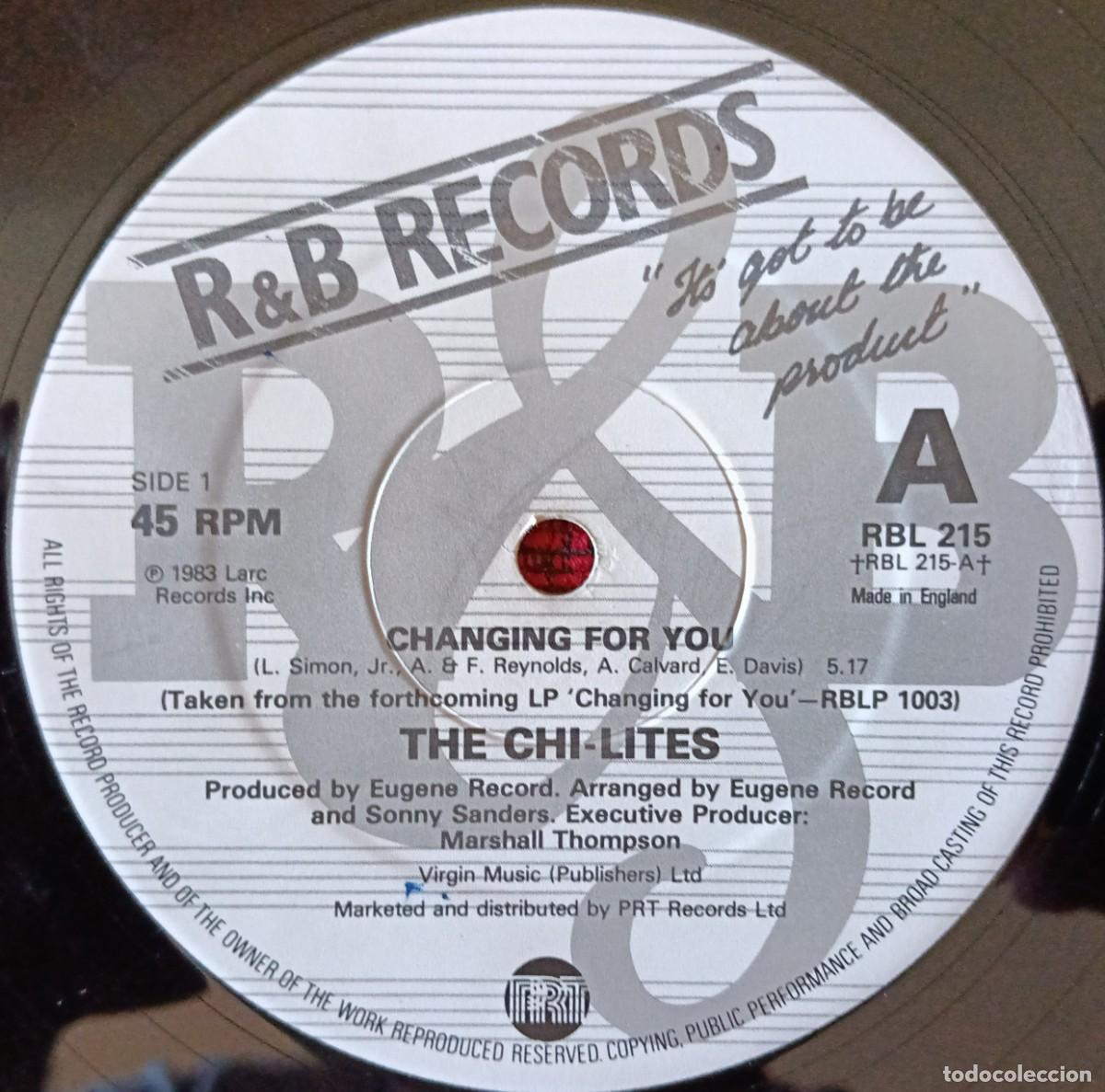 Discos de vinilo: CHI-LITES ** Changing For You ** MAXI SINGLE VINILO 1983 UK