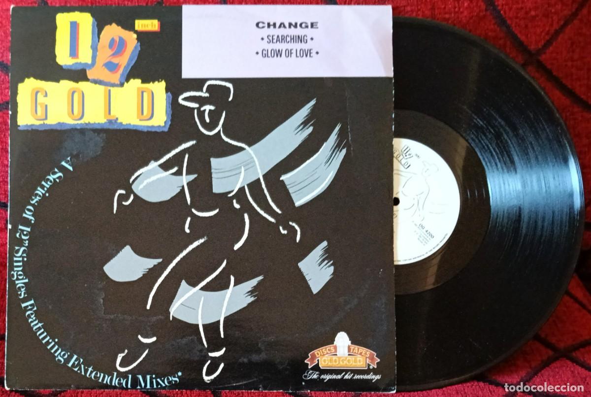 Discos de vinilo: CHANGE ** Searching / Glow Of Love ** MAXI SINGLE VINILO 1991 UK