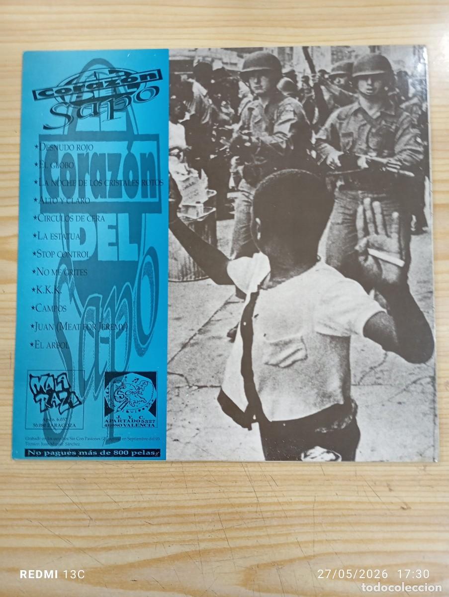 Discos de vinilo: El Coraz&oacute;n Del Sapo &lrm;&ndash; La Imaginaci&oacute;n Contra El Poder - 1&ordf; Edicion 1994 - Foto 2