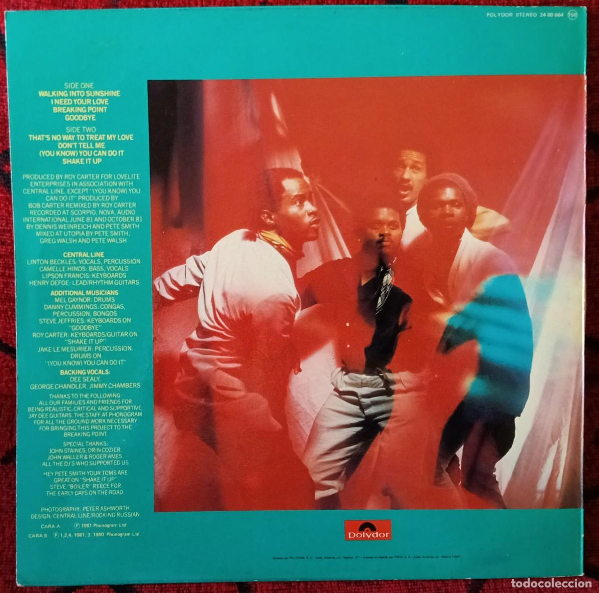 Discos de vinilo: CENTRAL LINE ** Breaking Point ** VINILO LP 1982 - Foto 2