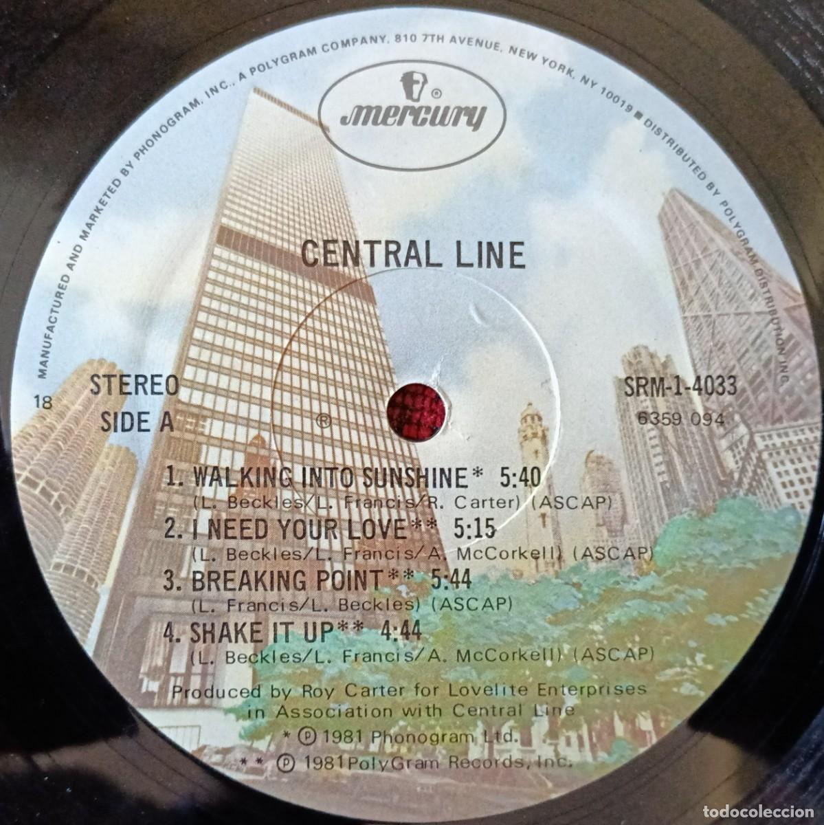 Discos de vinilo: CENTRAL LINE ** Central Line ** VINILO LP 1981 USA - Foto 3