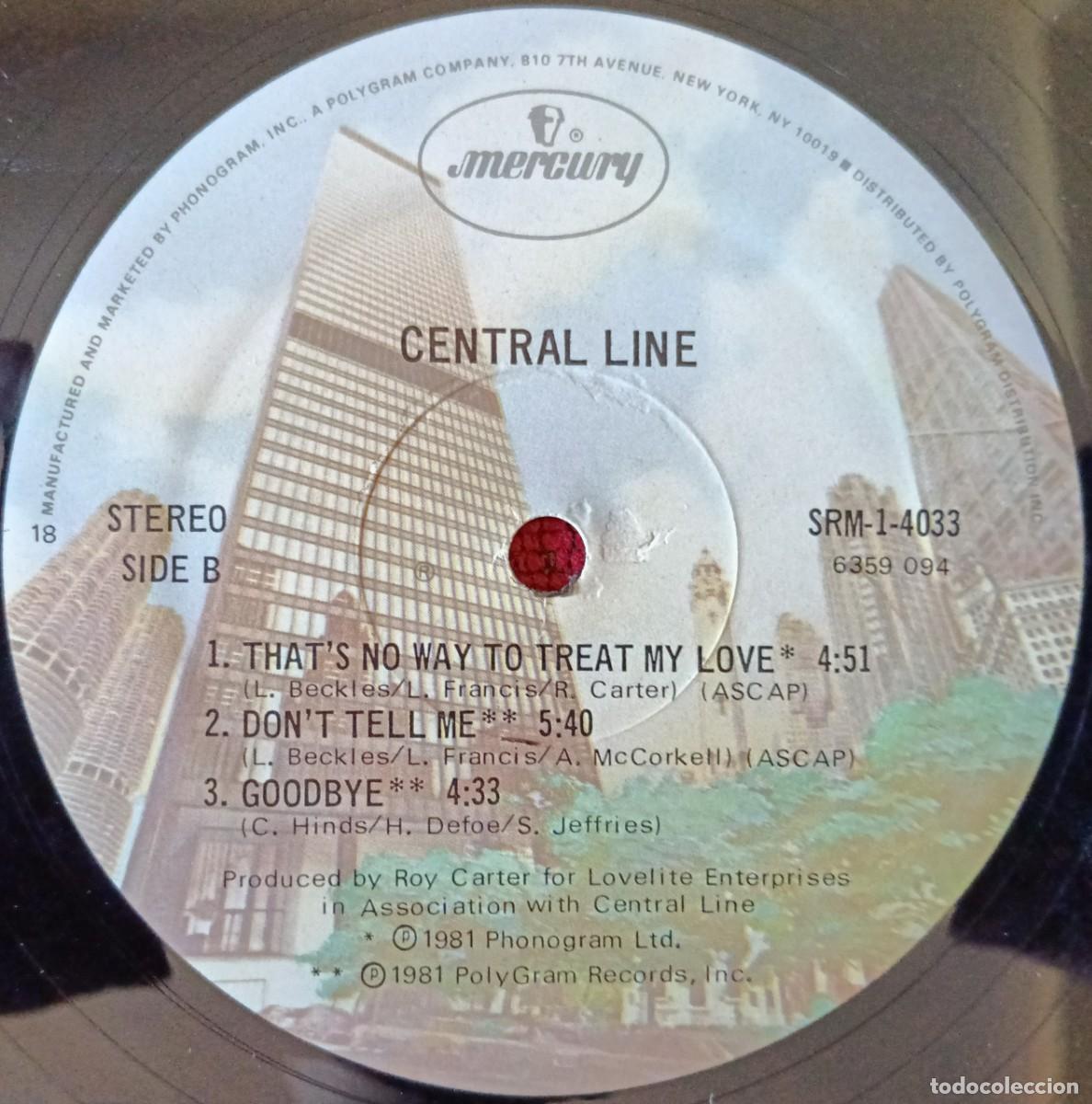 Discos de vinilo: CENTRAL LINE ** Central Line ** VINILO LP 1981 USA - Foto 4