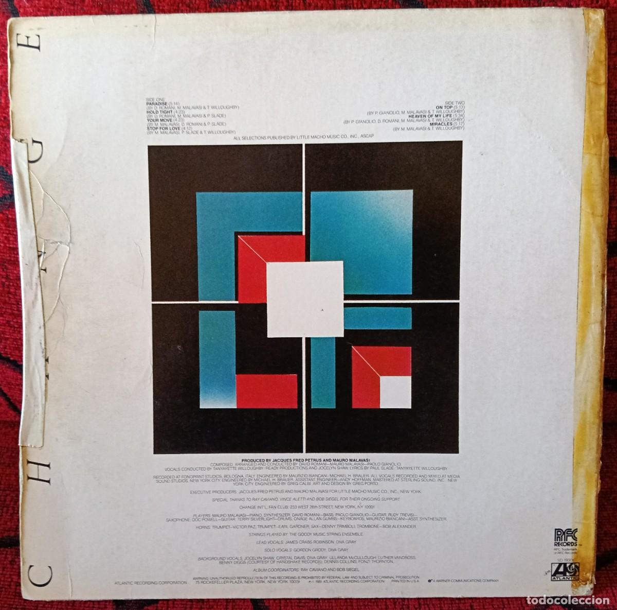Discos de vinilo: CHANGE ** Miracles ** VINILO LP 1981 USA - Foto 2