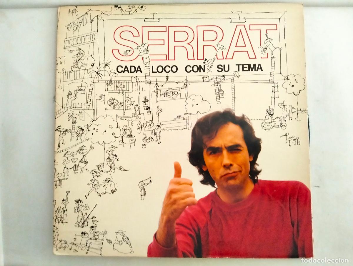 Discos de vinilo: JUAN MANUEL SERRAT, DISCO LP CADA LOCO CON SU TEMA , EDITADO ARIOLA, A&Ntilde;O 1983