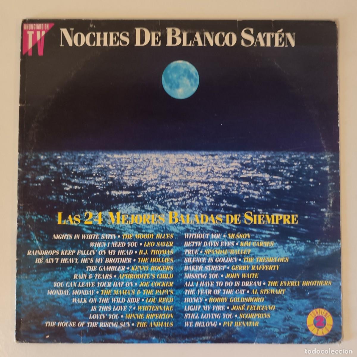 Discos de vinilo: Noches De Blanco Sat&eacute;n - Las 24 Mejores Baladas De Siempre