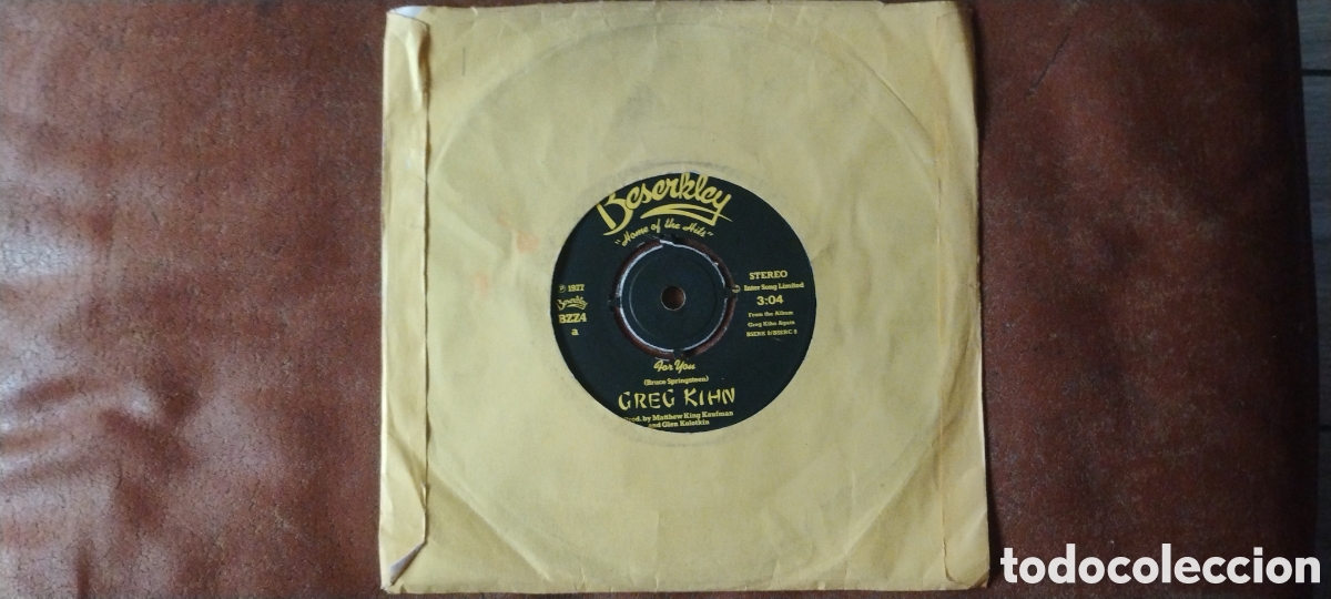 Discos de vinilo: GREG KHIN-FOR YOU-SINGLE-BESERKLEY/UK-KSA