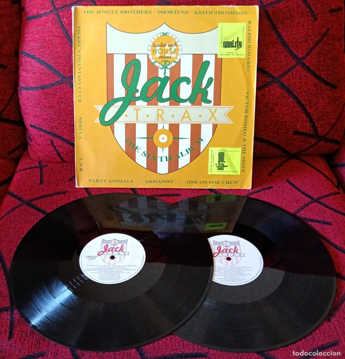 Discos de vinilo: JACK TRAX: THE SIXTH ALBUM DOBLE VINILO LP 1989 UK JUNGLE BROTHERS Party Animals PHORTUNE