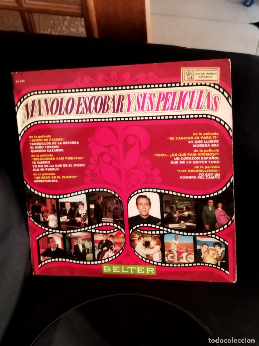 Discos de vinilo: Manolo escobar y sus pel&iacute;culas. Vinilo lp banda sonora.