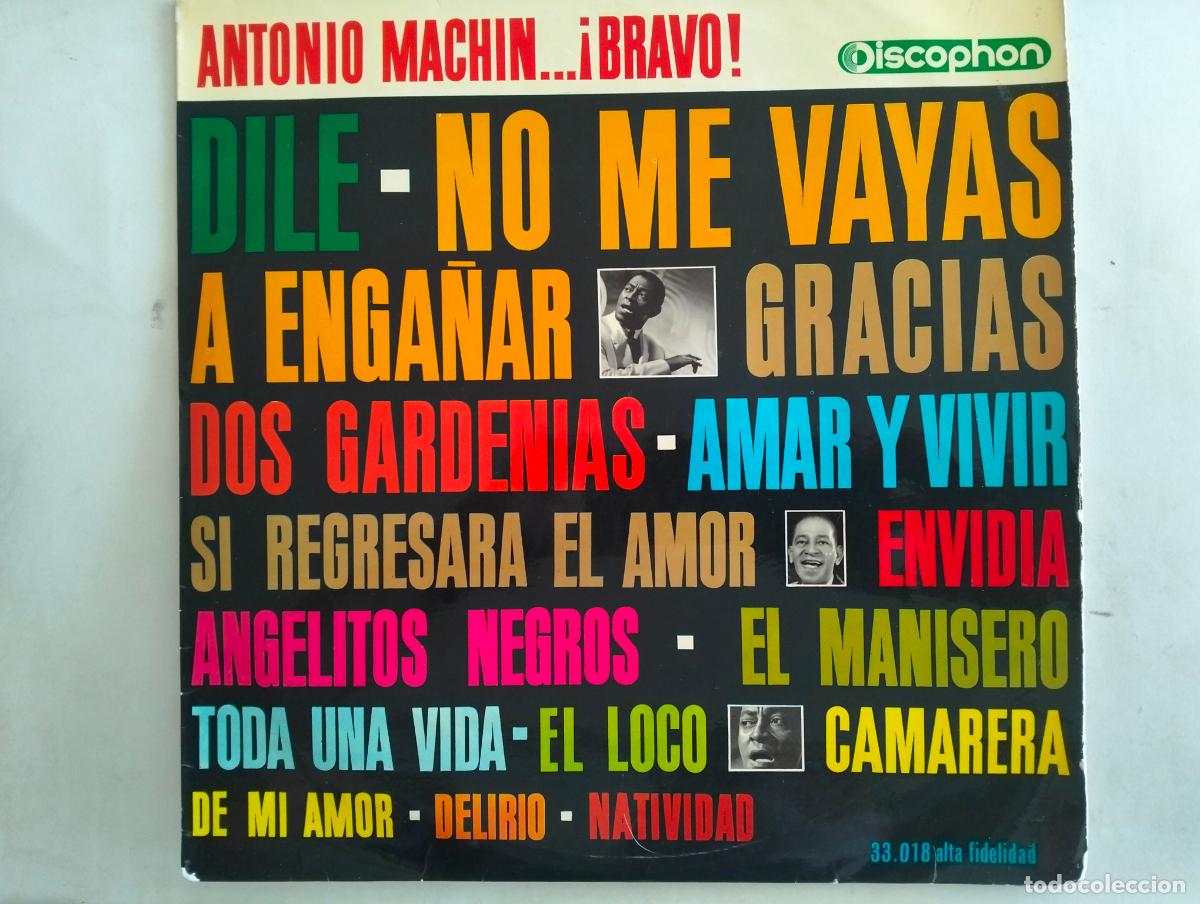 Discos de vinilo: ANTONIO MACHIN, DISCO LP, EDITADO DISCOPHON, A&Ntilde;O 1964