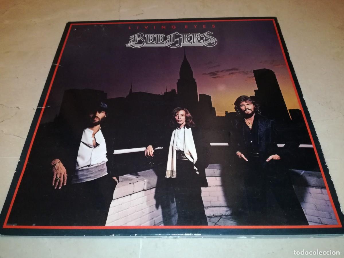 Discos de vinilo: BEE GEES-LIVING EYES-GATEFOLD-CONTIENE ENCARTE-ORIGINAL ESPA&Ntilde;OL 1981
