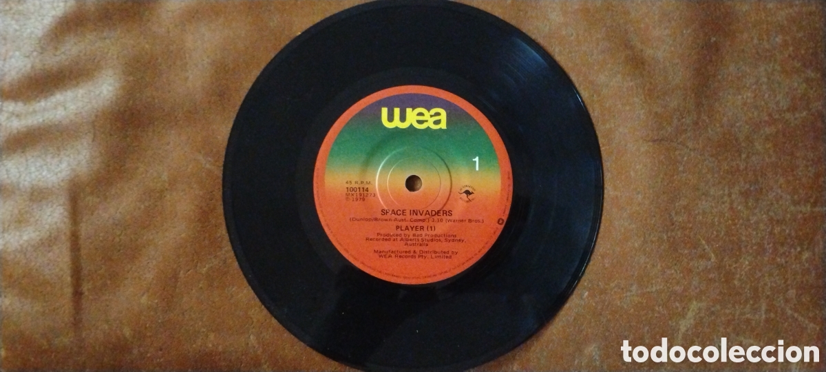 Discos de vinilo: PLAYER(1)-SPACE INVADERS-SINGLE-WEA/AUSTRALIA-KSA - Foto 3