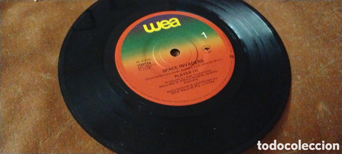 Discos de vinilo: PLAYER(1)-SPACE INVADERS-SINGLE-WEA/AUSTRALIA-KSA - Foto 4