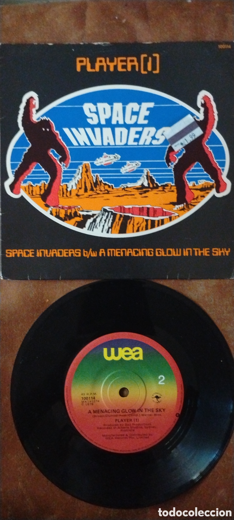 Discos de vinilo: PLAYER(1)-SPACE INVADERS-SINGLE-WEA/AUSTRALIA-KSA - Foto 5