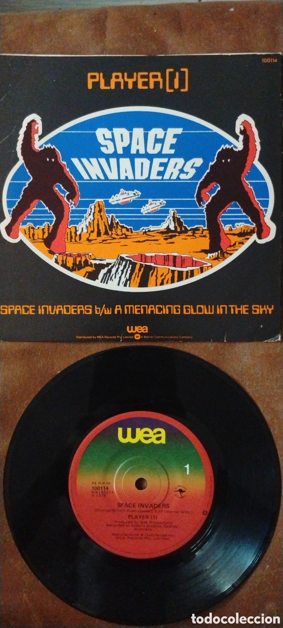 Discos de vinilo: PLAYER(1)-SPACE INVADERS-SINGLE-WEA/AUSTRALIA-KSA - Foto 2
