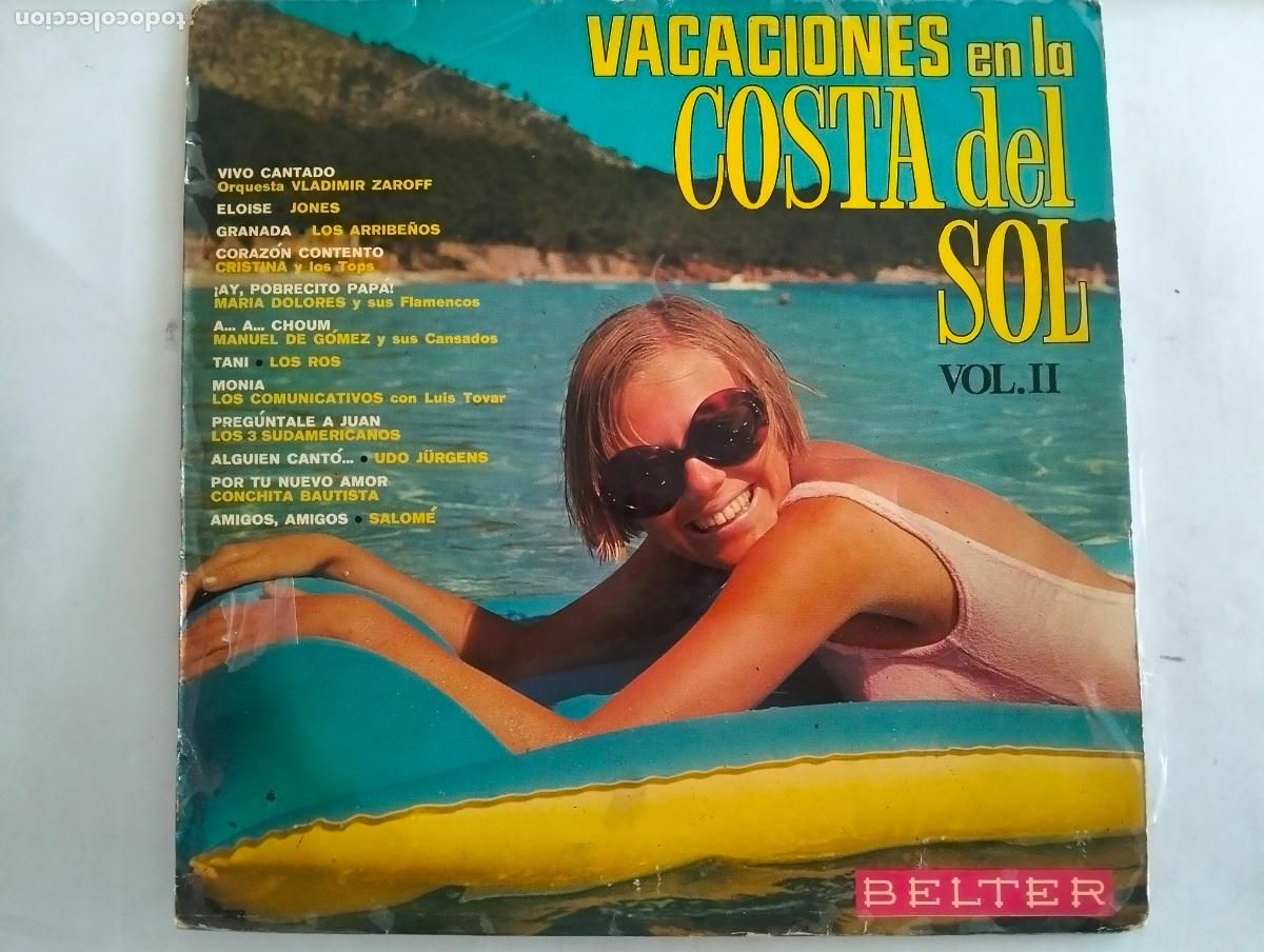 Discos de vinilo: VACACIONES EN LA COSTA DEL SOL, VOL II, DISCO LP, EDITADO BELTER, A&Ntilde;O 1969