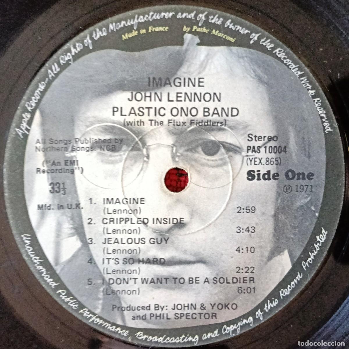 Discos de vinilo: JOHN LENNON ** Imagine ** VINILO LP FRANCIA (SIN PORTADA)