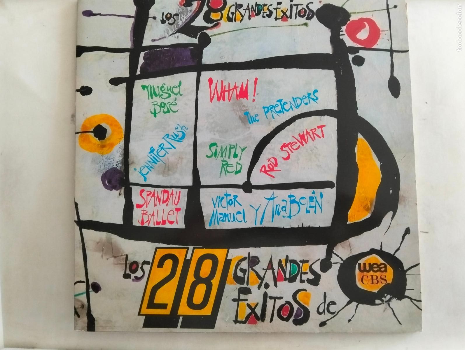Discos de vinilo: LOS 28 GRANDES EXITOS, DISCO LP, EDITADO WEA CBS, A&Ntilde;O 1986