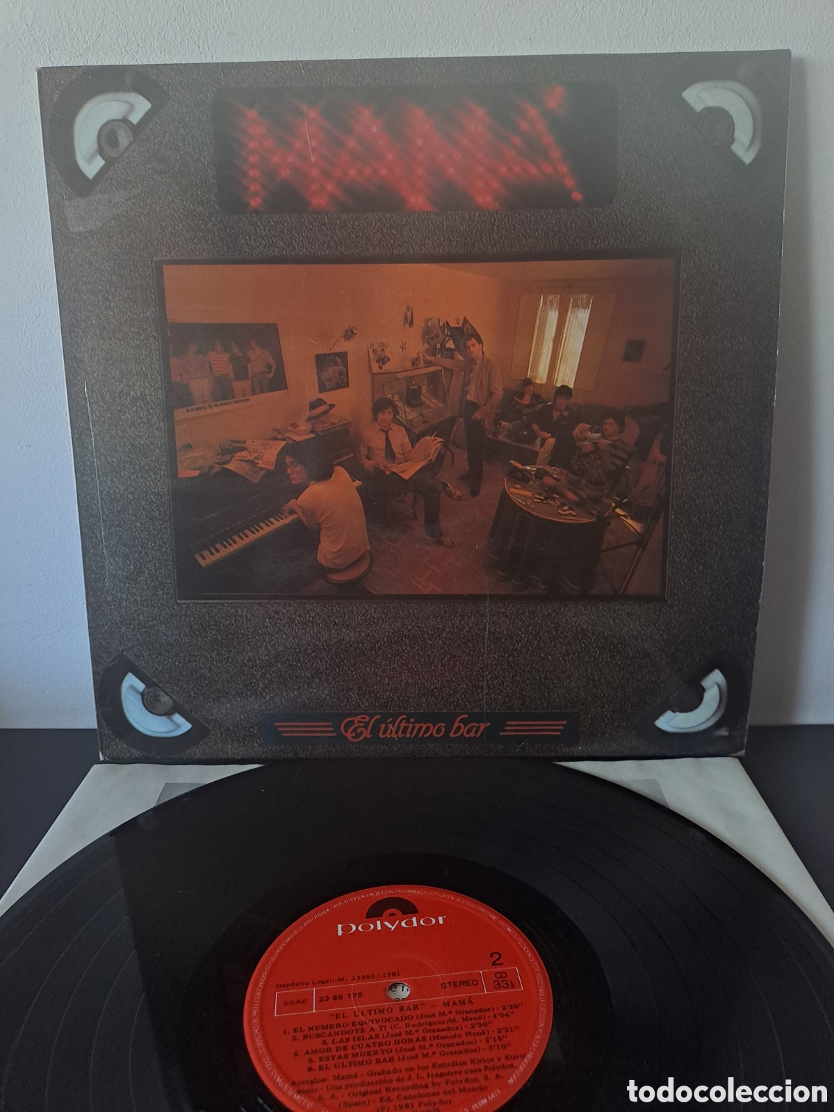 Discos de vinilo: Mam&aacute; ​El &uacute;ltimo bar (LP, &Aacute;lbum) ​1981 (Dep&oacute;sito Legal M. 13390-1981) ​Sello: Polydor C.1