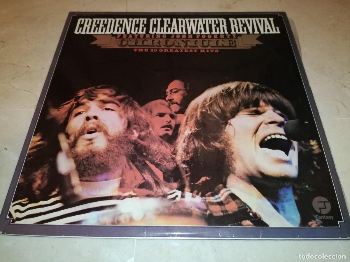 Discos de vinilo: CREEDENCE CLEARWATER REVIVAL-CHRONICLE-THE 20 GREATEST HITS-DOBLE LP-EDICI&Oacute;N ESPA&Ntilde;OLA