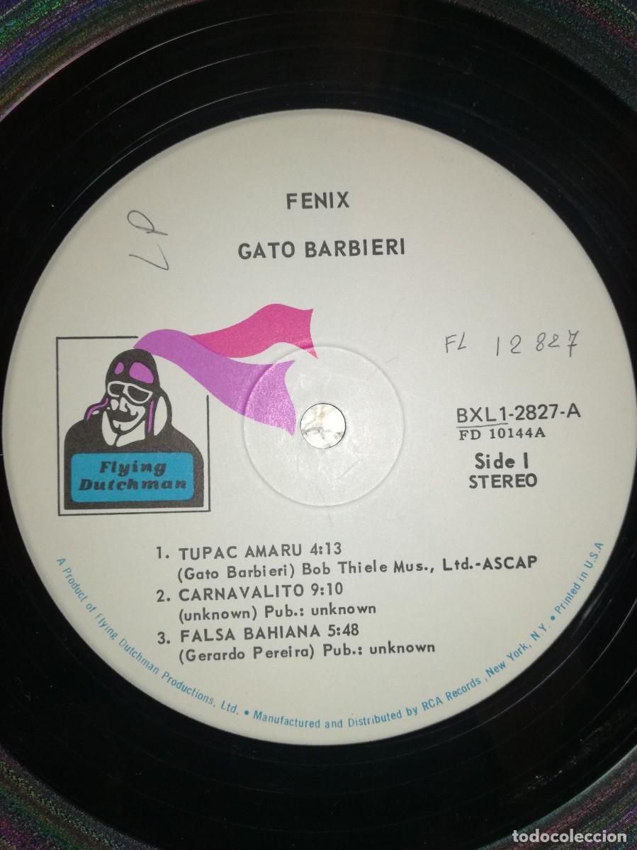 Discos de vinilo: GATO BARBIERI-FENIX-GATEFOLD-ORIGINAL USA - Foto 4