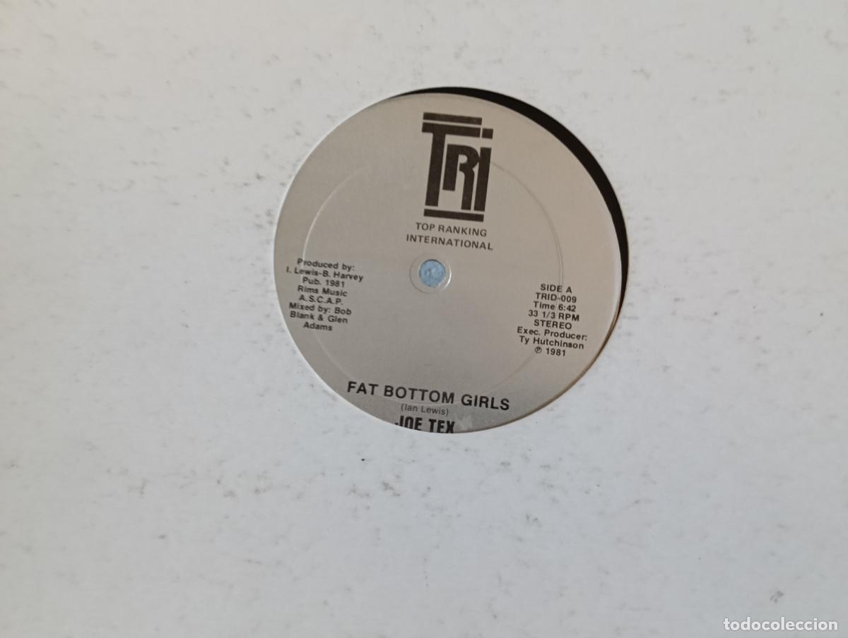 Discos de vinilo: JOE TEX Fat Bottom Girls Maxi como NUEVO .Ver titulos y dem&aacute;s informaci&oacute;n en fotos.Pedido m&iacute;nimo 9,0