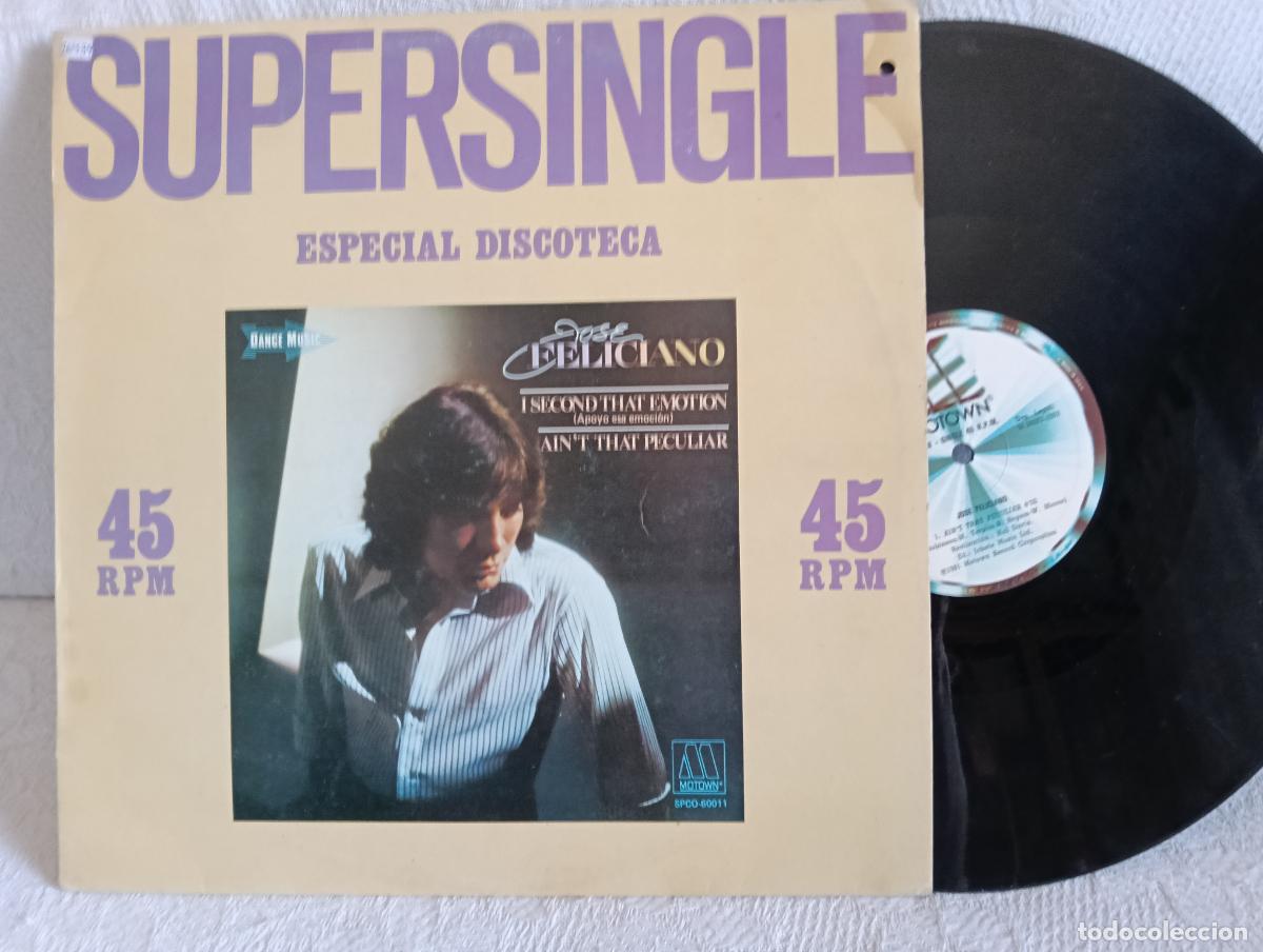 Discos de vinilo: JOSE FELICIANO Apoyo Esa Emoci&oacute;n Maxi Excelente Estado .Ver titulos y dem&aacute;s informaci&oacute;n en fotos.Ped