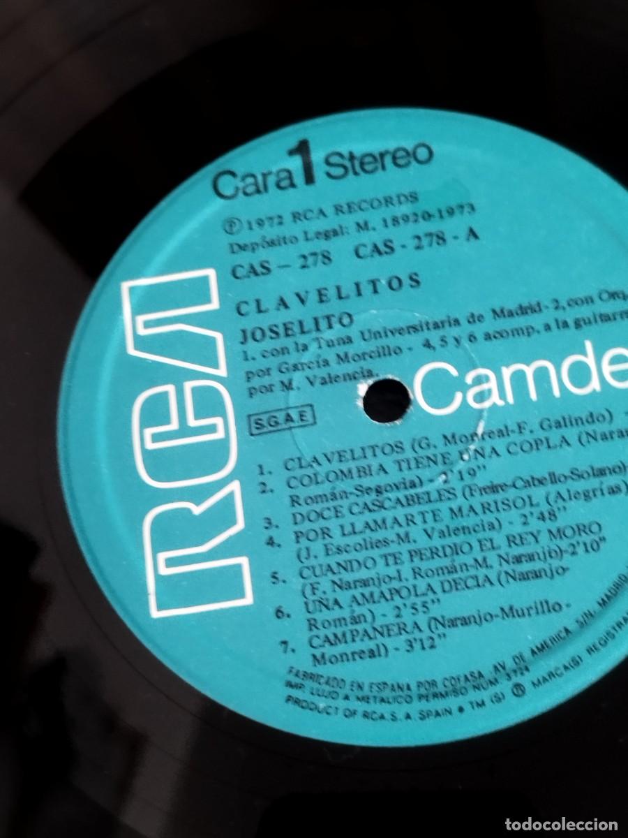 Discos de vinilo: Joselito &ndash; Clavelitos. Vinilo lp. - Foto 2