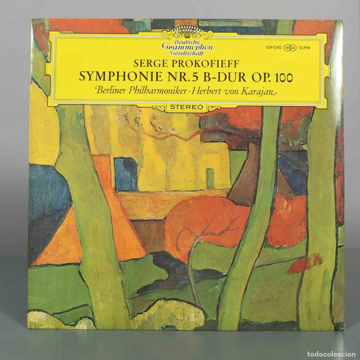 Discos de vinilo: LP. Symphonie Nr. 5 B-Dur Op. 100 - Serge Prokofieff - Berliner Philharmoniker, Herbert von Karajan