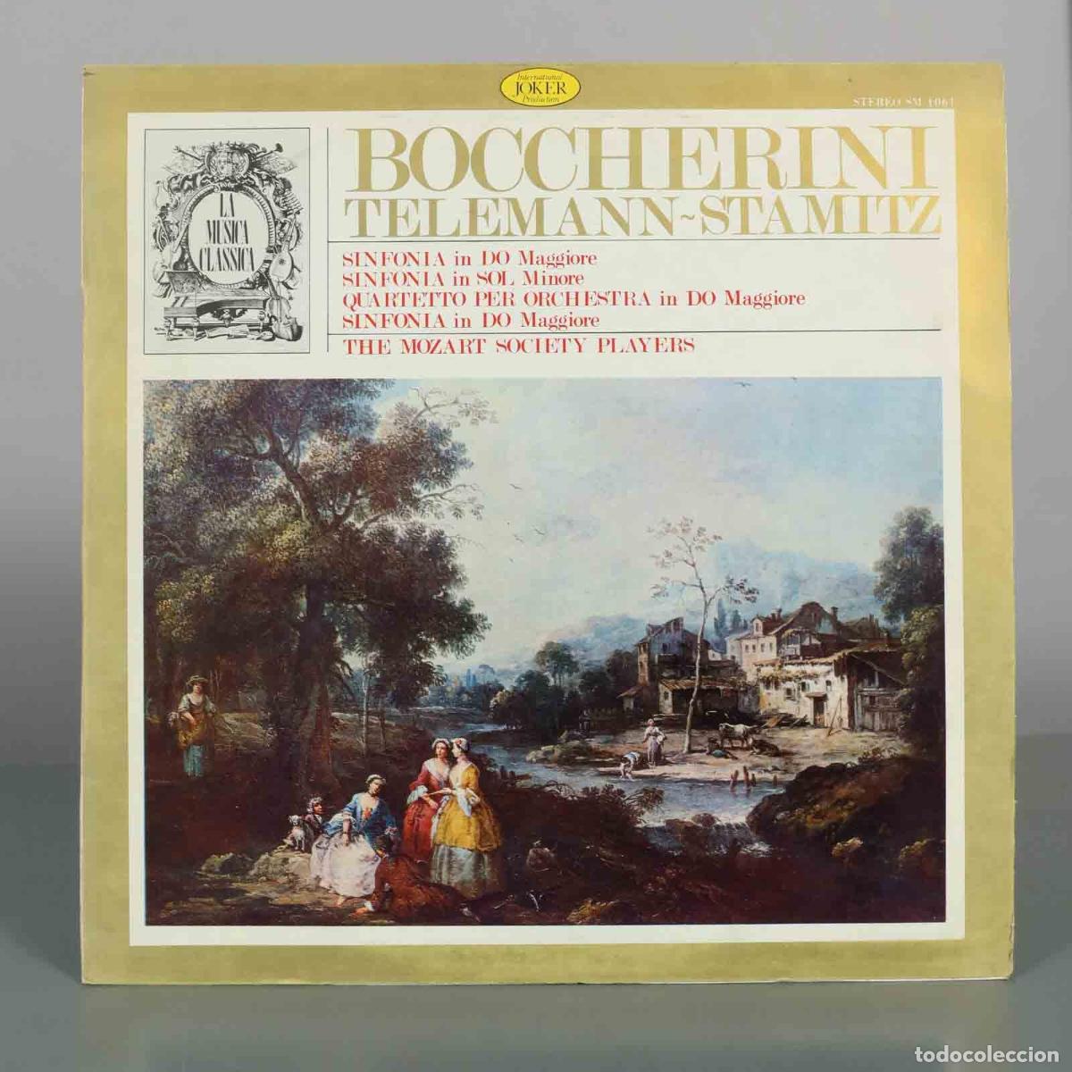 Discos de vinilo: LP. Boccherini, Telemann, Stamitz - The Mozart Society Players