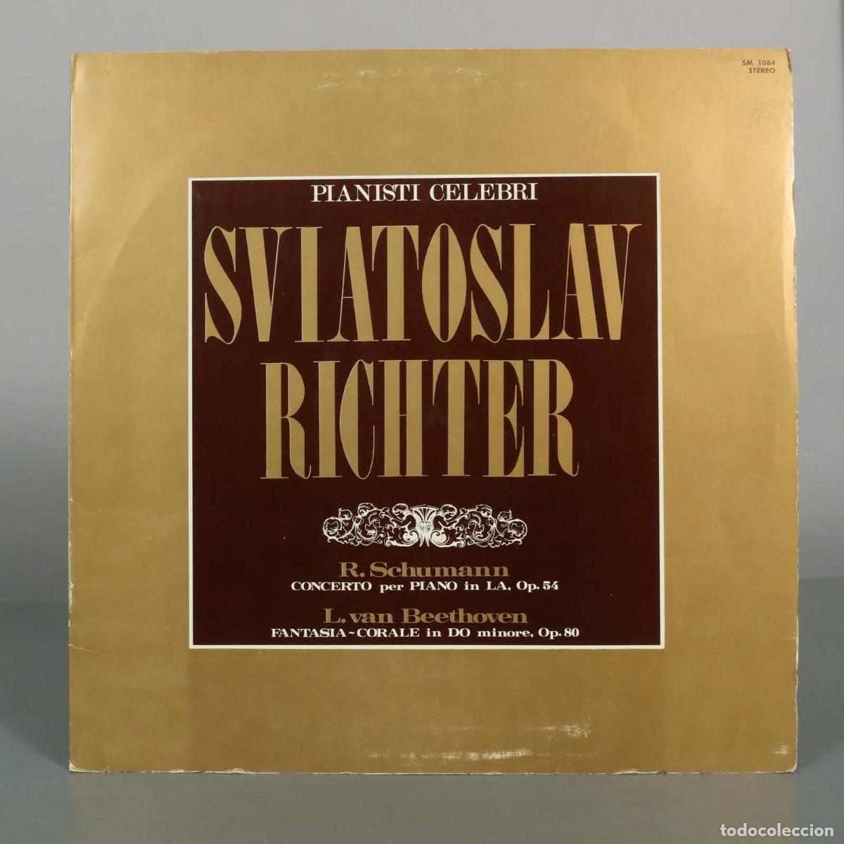 Discos de vinilo: LP. Pianisti Celebri - Sviatoslav Richter, Robert Schumann, Ludwig van Beethoven