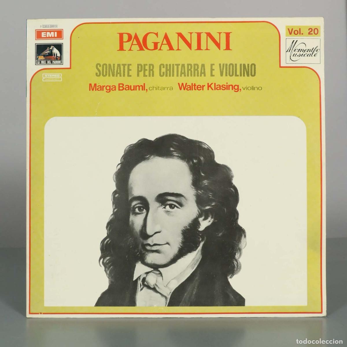 Discos de vinilo: LP. Paganini: Sonate Per Chitarra E Violino - Niccol&ograve; Paganini - Marga B&auml;uml, Walter Klasinc