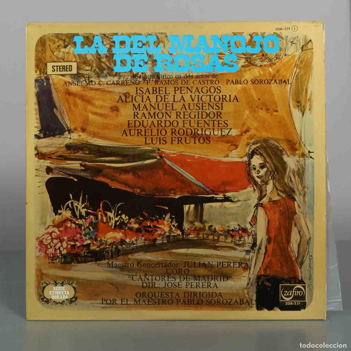 Discos de vinilo: LP Anselmo Carre&ntilde;o, F. Ramos De Castro Y Pablo Soroz&aacute;bal &ndash; La Del Manojo De Rosas