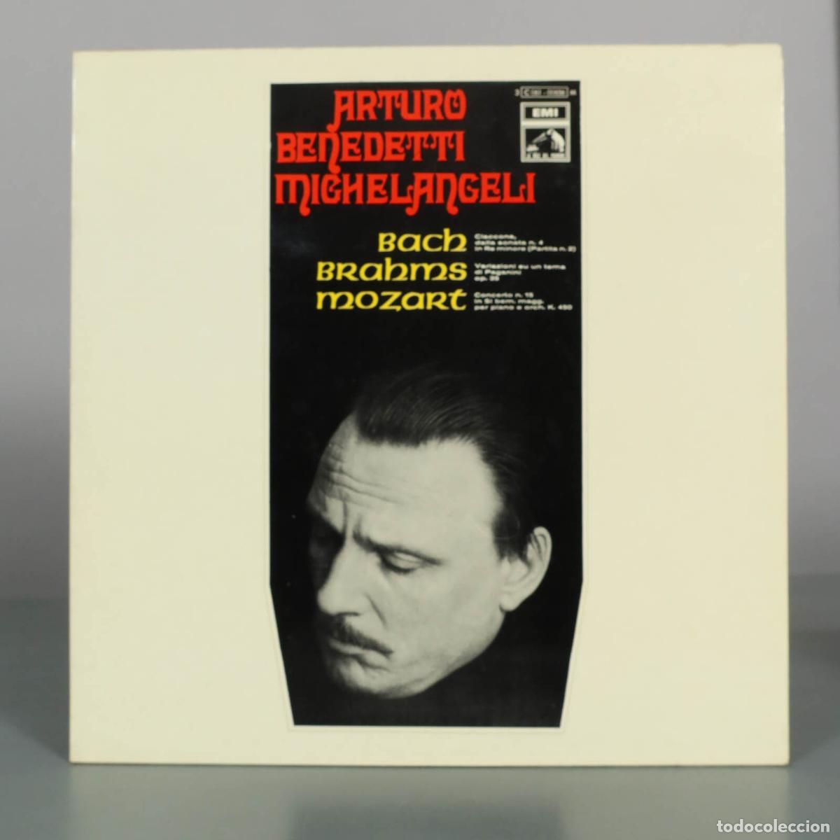 Vinyl records: LP. Bach, Brahms, Mozart - Benedetti Michelangeli, Orchestra Sinfonica Da Camera Dell&acute;Ente Dei Po