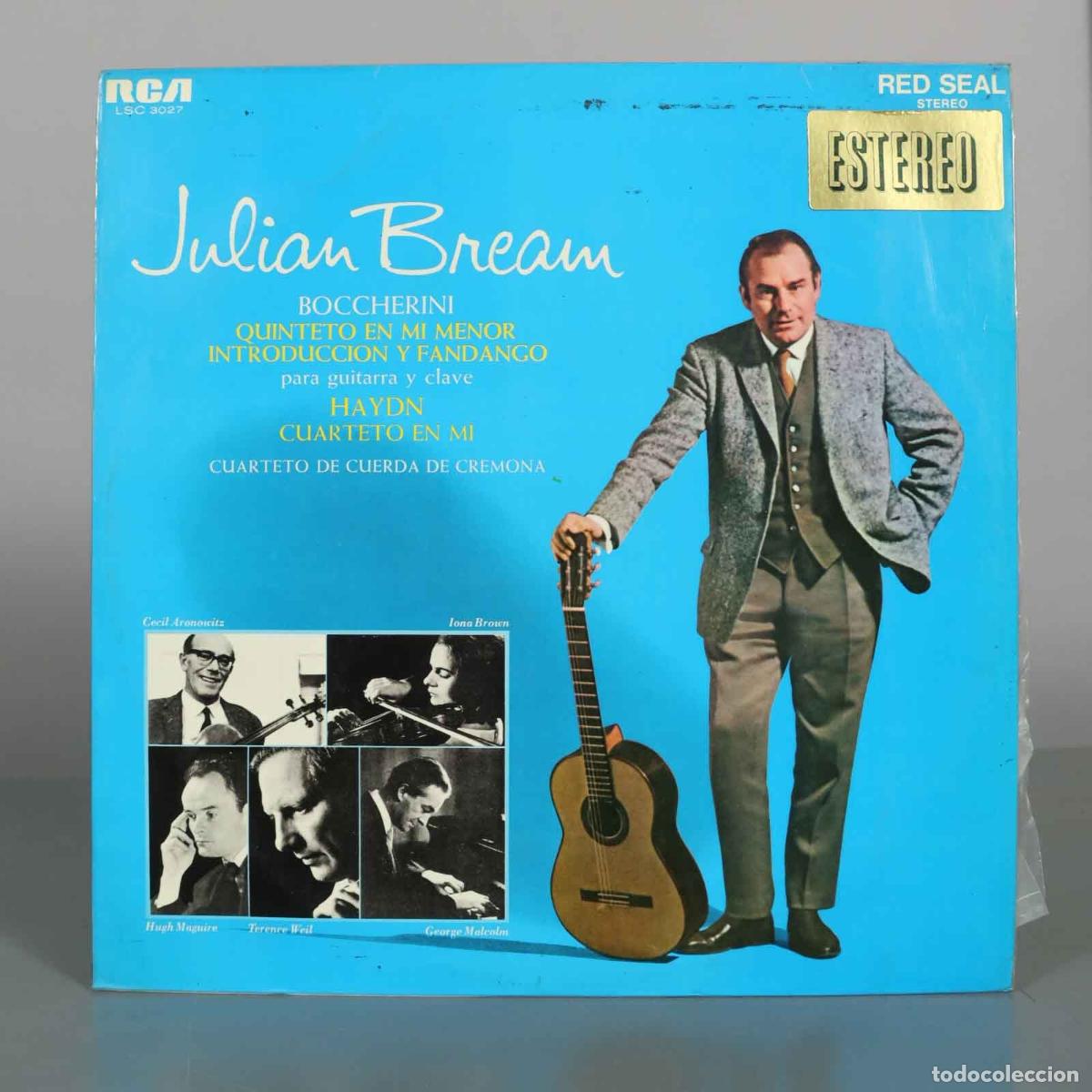 Discos de vinilo: LP. Julian Bream and His Friends - Boccherini: Quinteto en Mi Menor, Introduccion y Fandango - Haydn