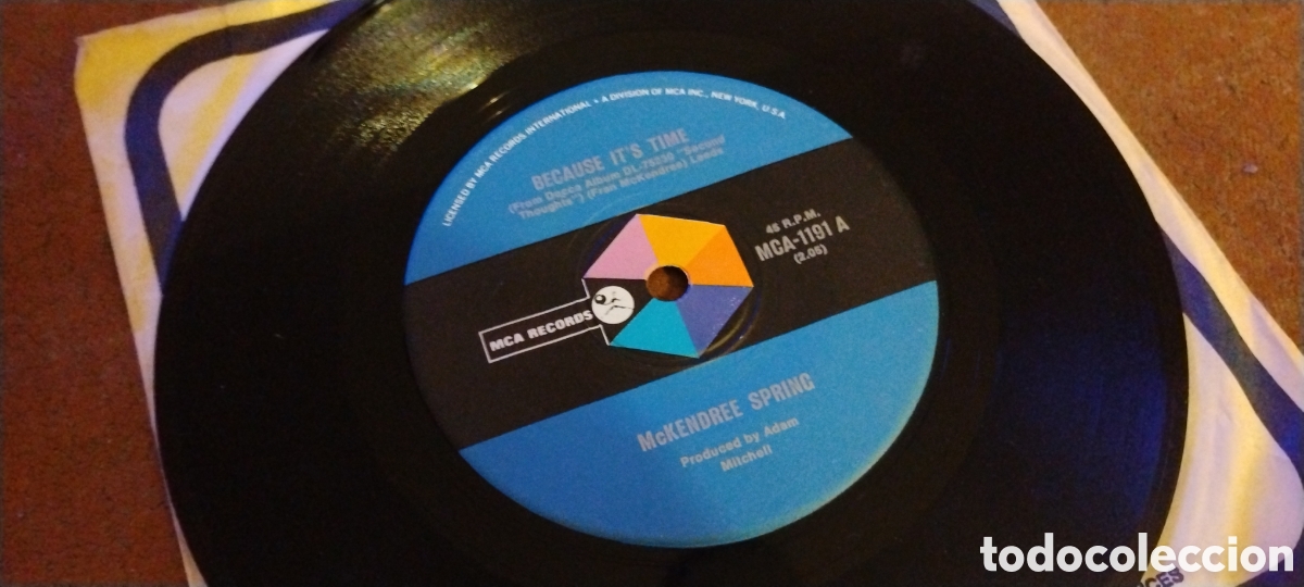 Discos de vinilo: MCKENDREE-BECAUSE ITS TIME-SINGLE-MCA RECORDS/US-KSA - Foto 3