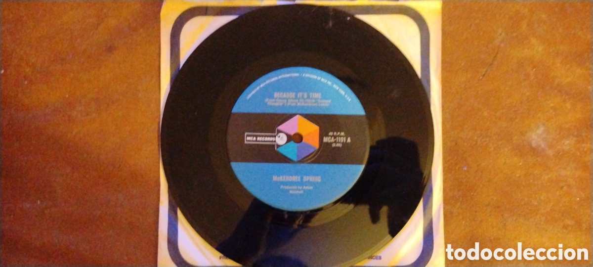 Discos de vinilo: MCKENDREE-BECAUSE ITS TIME-SINGLE-MCA RECORDS/US-KSA - Foto 2