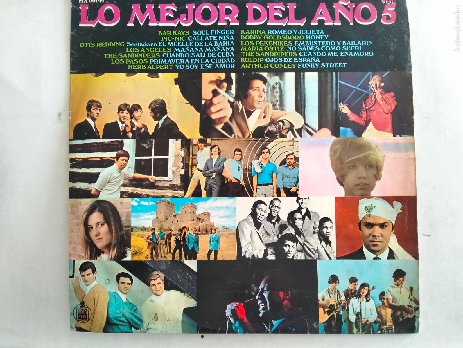 Discos de vinilo: LO MEJOR DEL A&Ntilde;O, VOL 5, DISCO LP, EDITADO HISPAVOX, A&Ntilde;O 1968