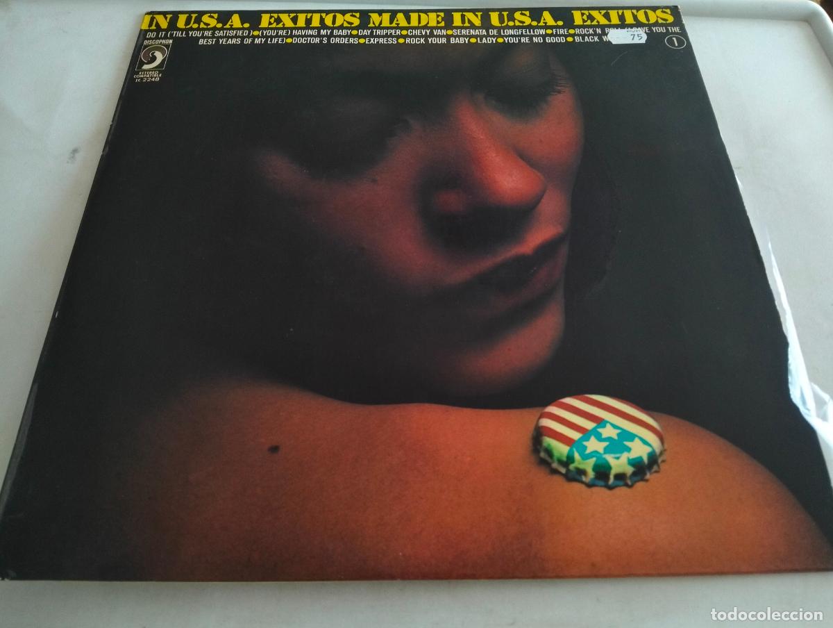 Discos de vinilo: IN U.S.A., DISCO LP EXITOS MADE IN U.S.A. , EDITADO DISCOPHON, A&Ntilde;O 1975