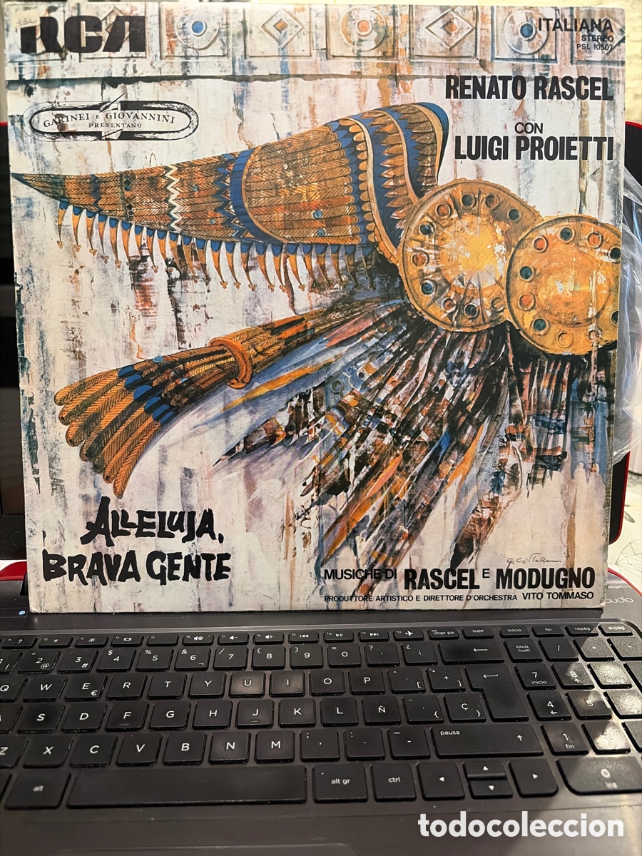 Discos de vinilo: RENATO RASCEL CON LUIGI PROIETTI - ALLELUJA BRAVA GENTE LP ITALIA