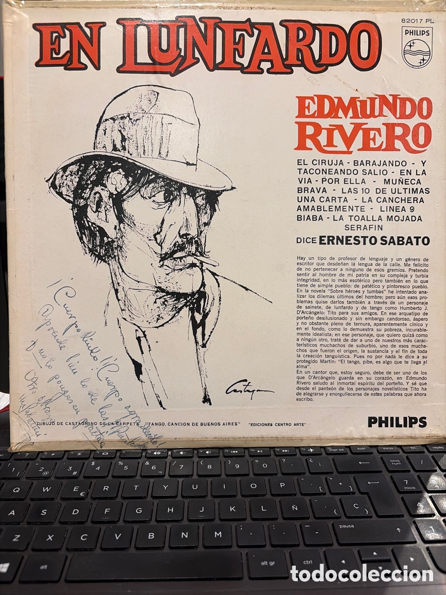 Discos de vinilo: EDMUNDO RIVERO - EL LUNFARDO LP ARGENTINA