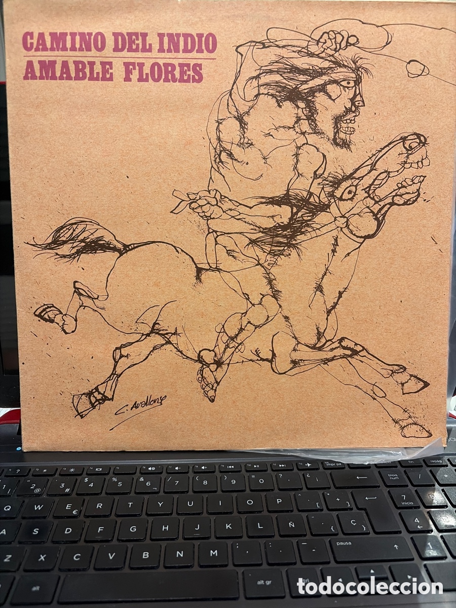 Discos de vinilo: AMABLE FLORES - CAMINO DEL INDIO LP SPAIN RARO