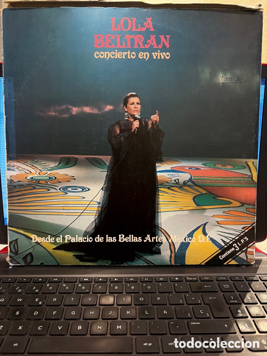 Discos de vinilo: LOLA BELTRAN - CONCIERTO EN VIVO DESDE PALACIO BELLAS ARTES MEXICO LP TRIPLE SPAIN