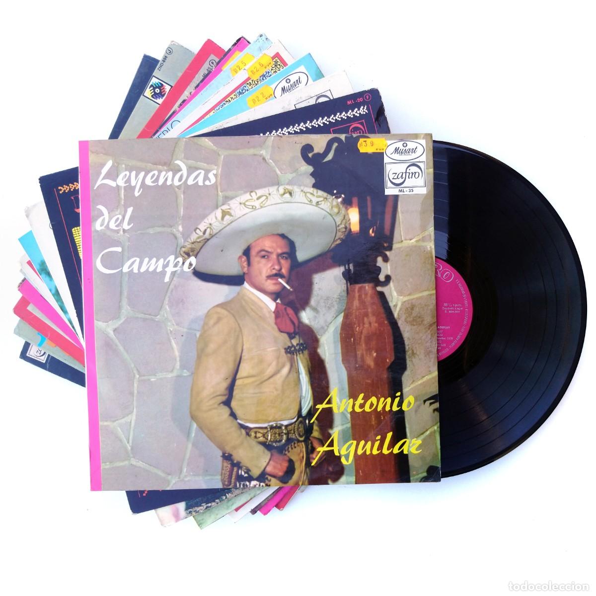 Discos de vinilo: ANTONiO AGUiLAR Lote 12 LP el huerfano a grito abierto leyendas del campo cantos de mi tierra