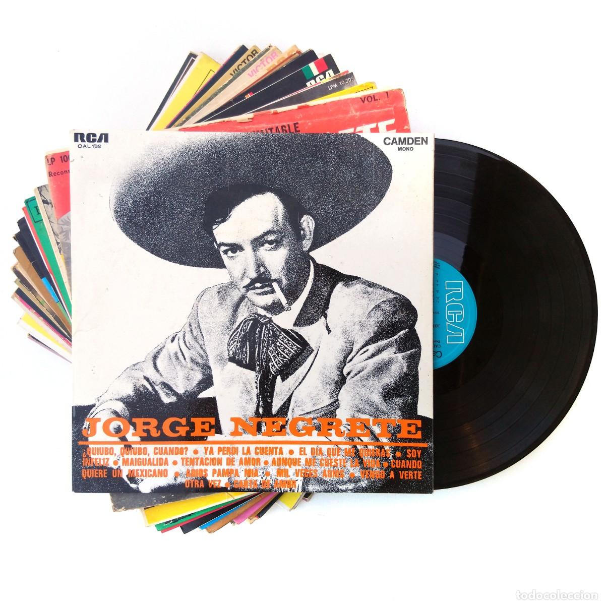 Discos de vinilo: JORGE NEGRETE Lote 18 LP ay jalisco el inimitable charro inmortal quibo cuando yo soy mexicano