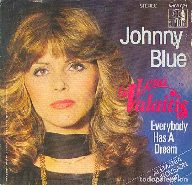 Discos de vinilo: Lena Valaitis &ndash; Johnny Blue; Everybody has a dream &ndash; ARIOLA 103.071 &ndash; 1981