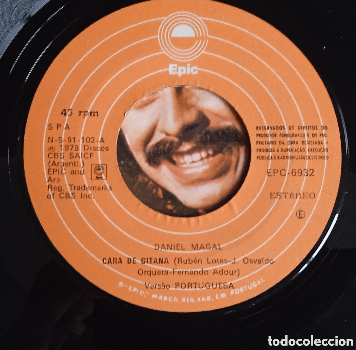 Discos de vinilo: DANIEL MAGAL - Cara de gitana (1978) disco de vinilo single - Foto 4